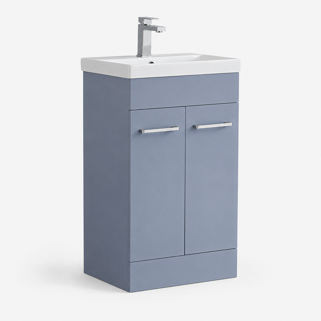 500mm Floor Standing Vanity Unit with Basin and Chrome Handles