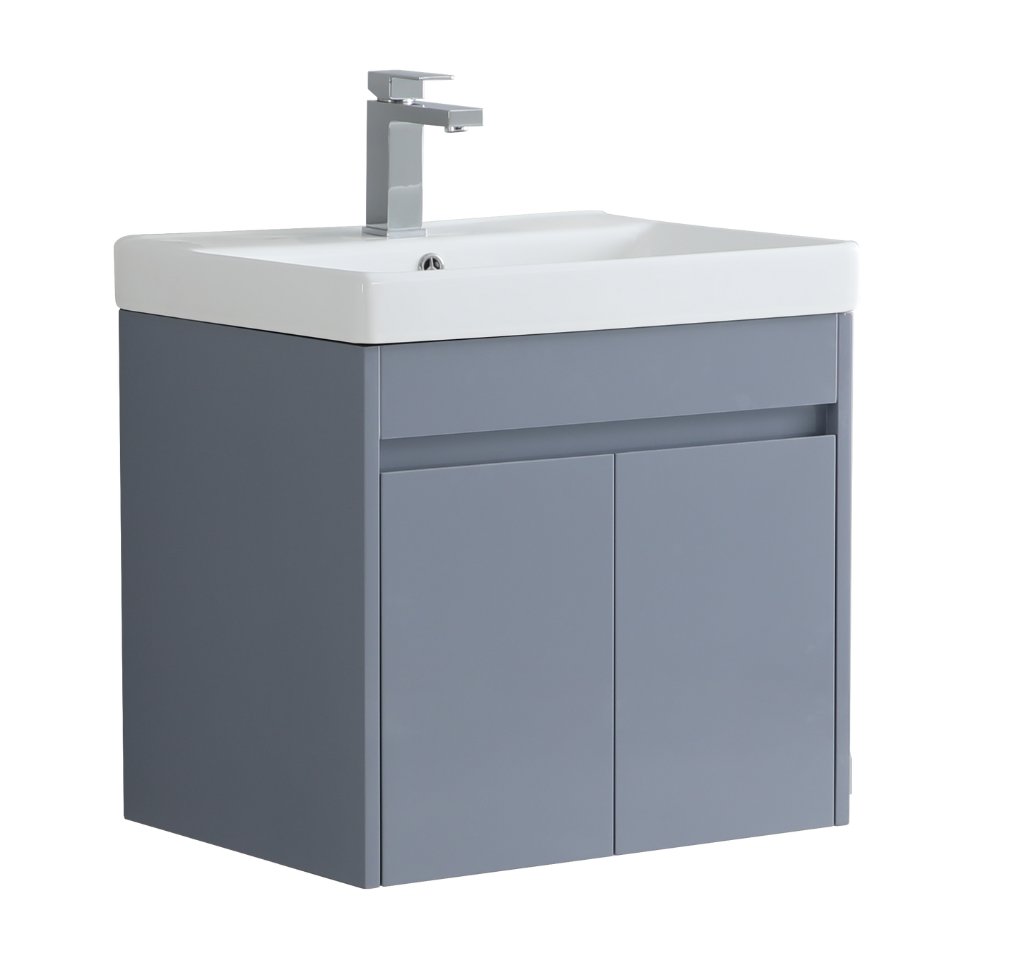 600mm Alexa Wall Hung Vanity Unit with Ceramic Basin