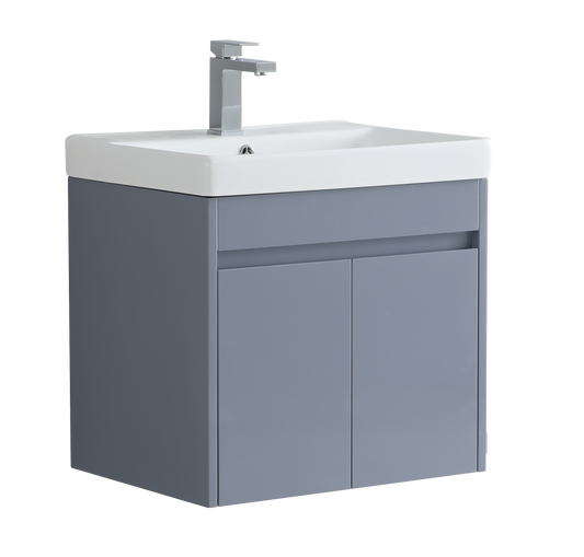 600mm Alexa Wall Hung Vanity Unit with Ceramic Basin