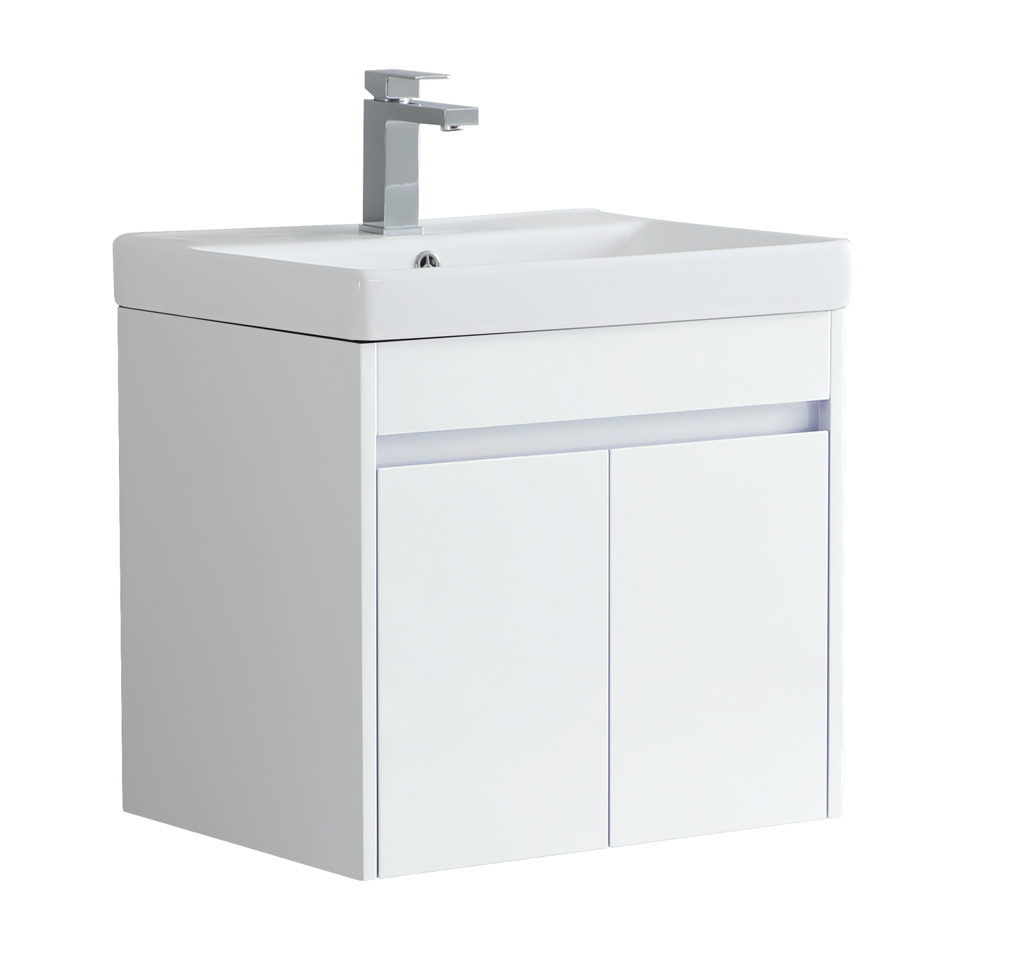 600mm Alexa Wall Hung Vanity Unit with Ceramic Basin