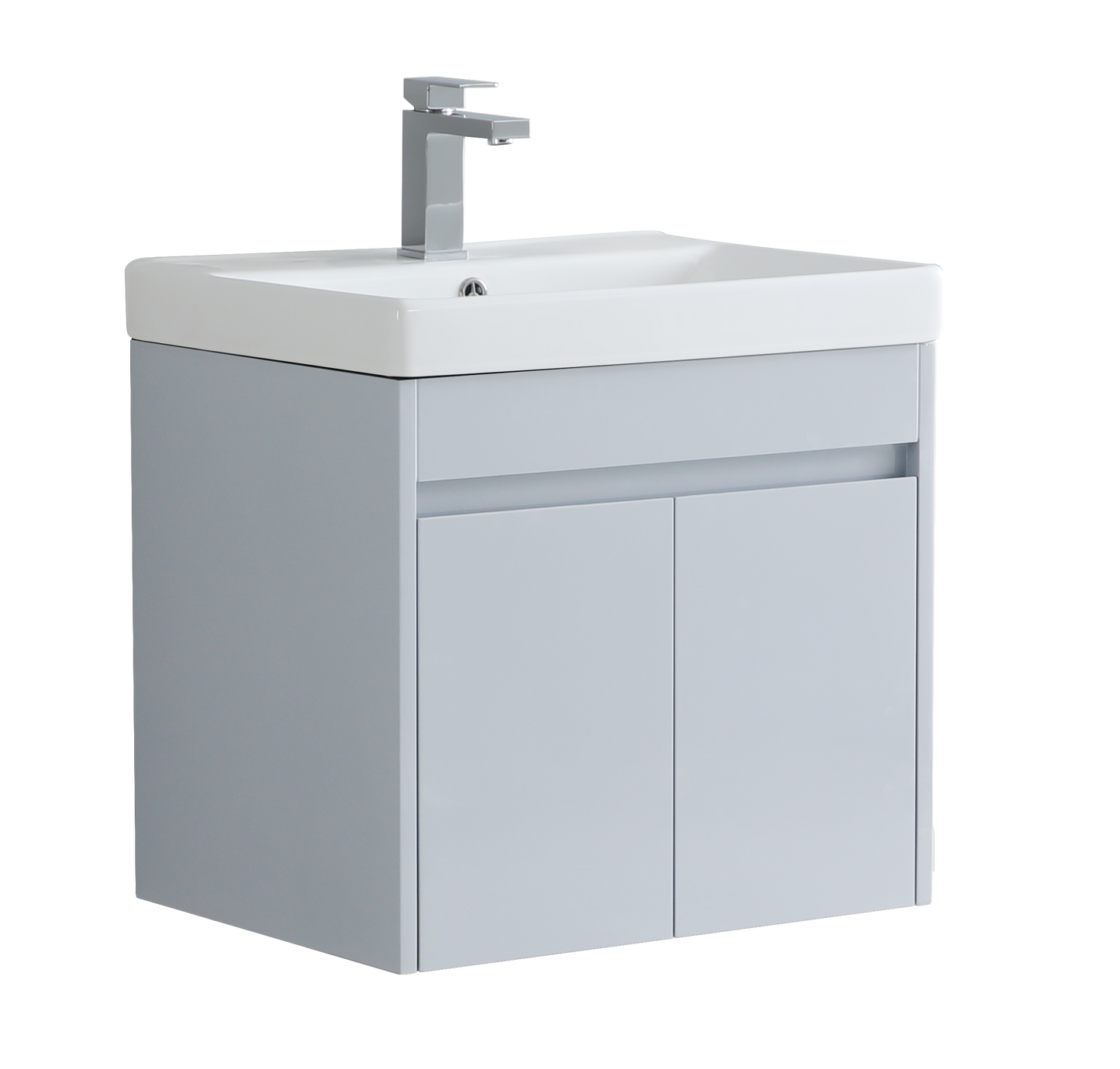 600mm Alexa Wall Hung Vanity Unit with Ceramic Basin