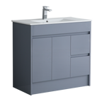 900mm vanity unit with basin in Mid Grey