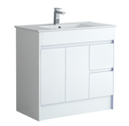 900mm Vanity Unit With Basin in White Gloss