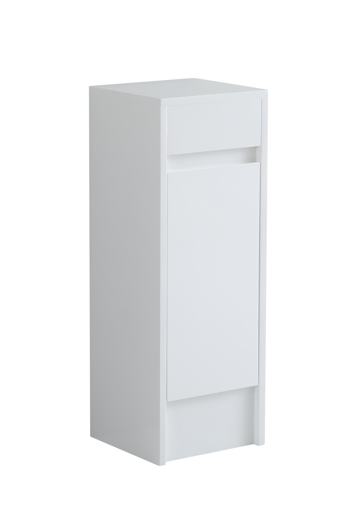 300mm Waterproof Bathroom Storage Cabinet in White Gloss