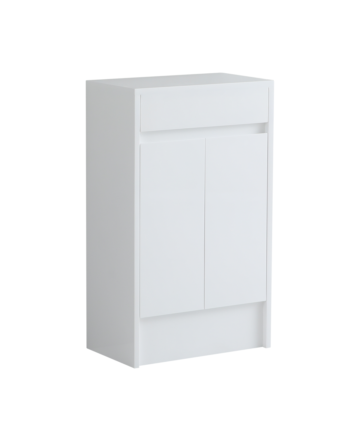 500mm Waterproof Bathroom Storage Cabinet in White Gloss