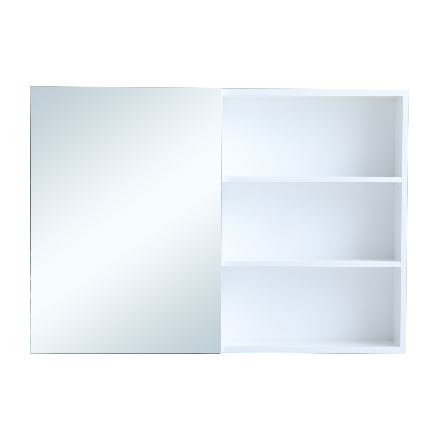 1000 mm Bathroom Cabinet Mirror High Gloss Storage Cupboard