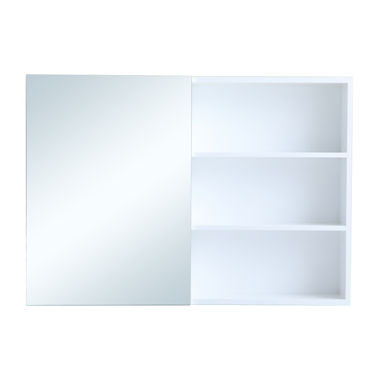 1000 mm Bathroom Cabinet Mirror High Gloss Storage Cupboard