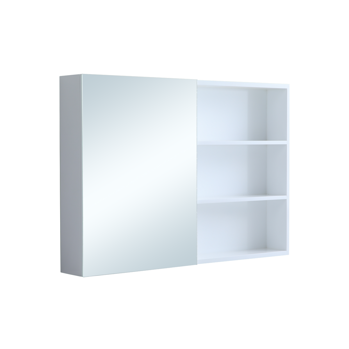 1000mm Mirror Cabinet Combines Practical Storage