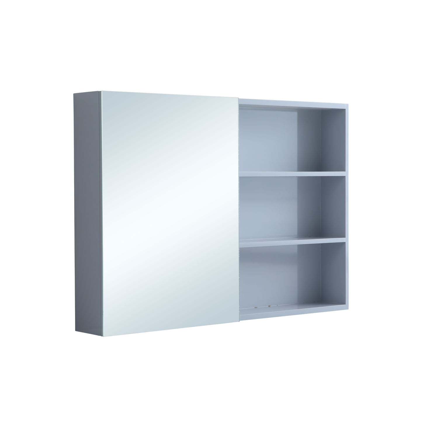 1000 mm Bathroom Cabinet Mirror High Gloss Storage Cupboard