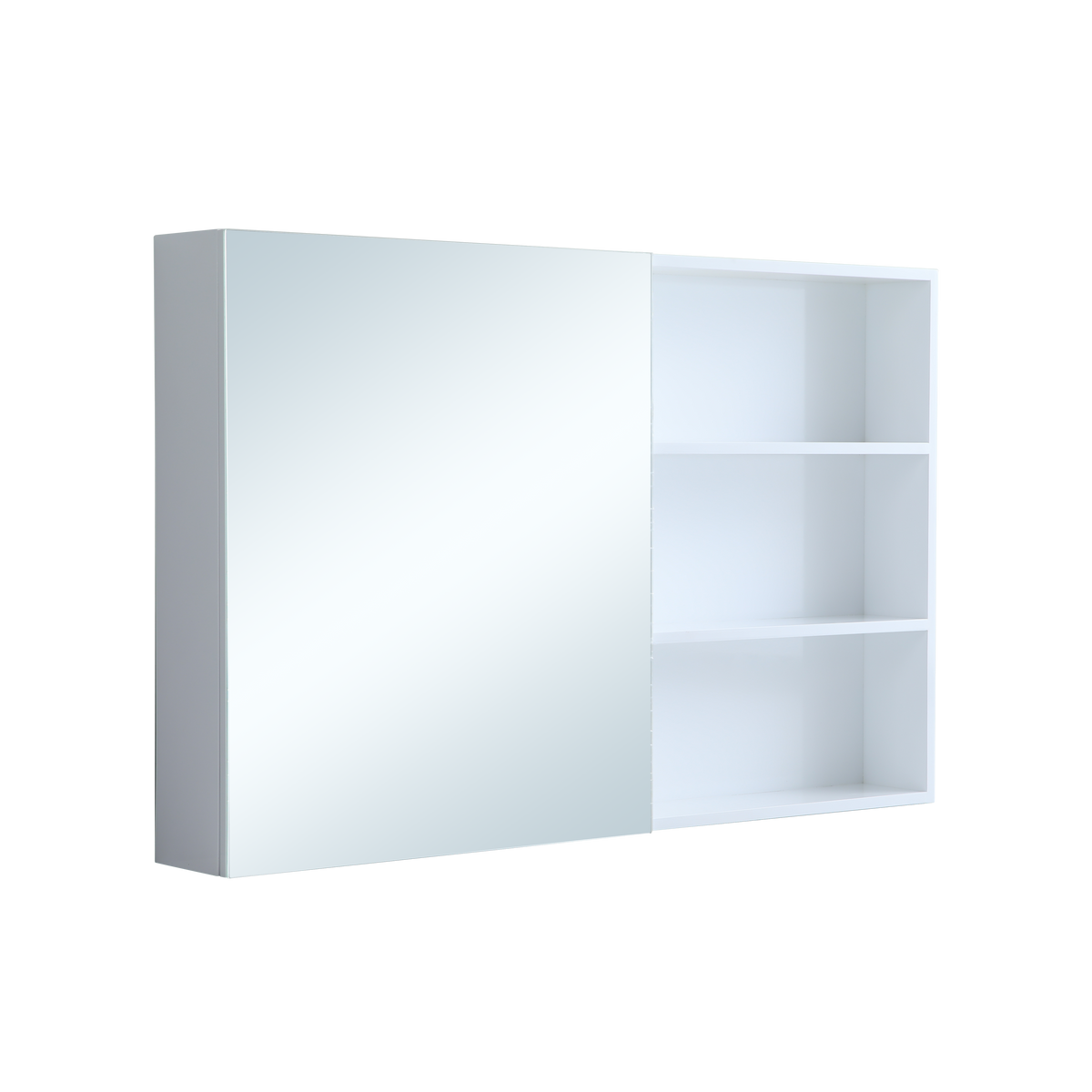 1100mm Mirror Cabinet Combines Practical Storage