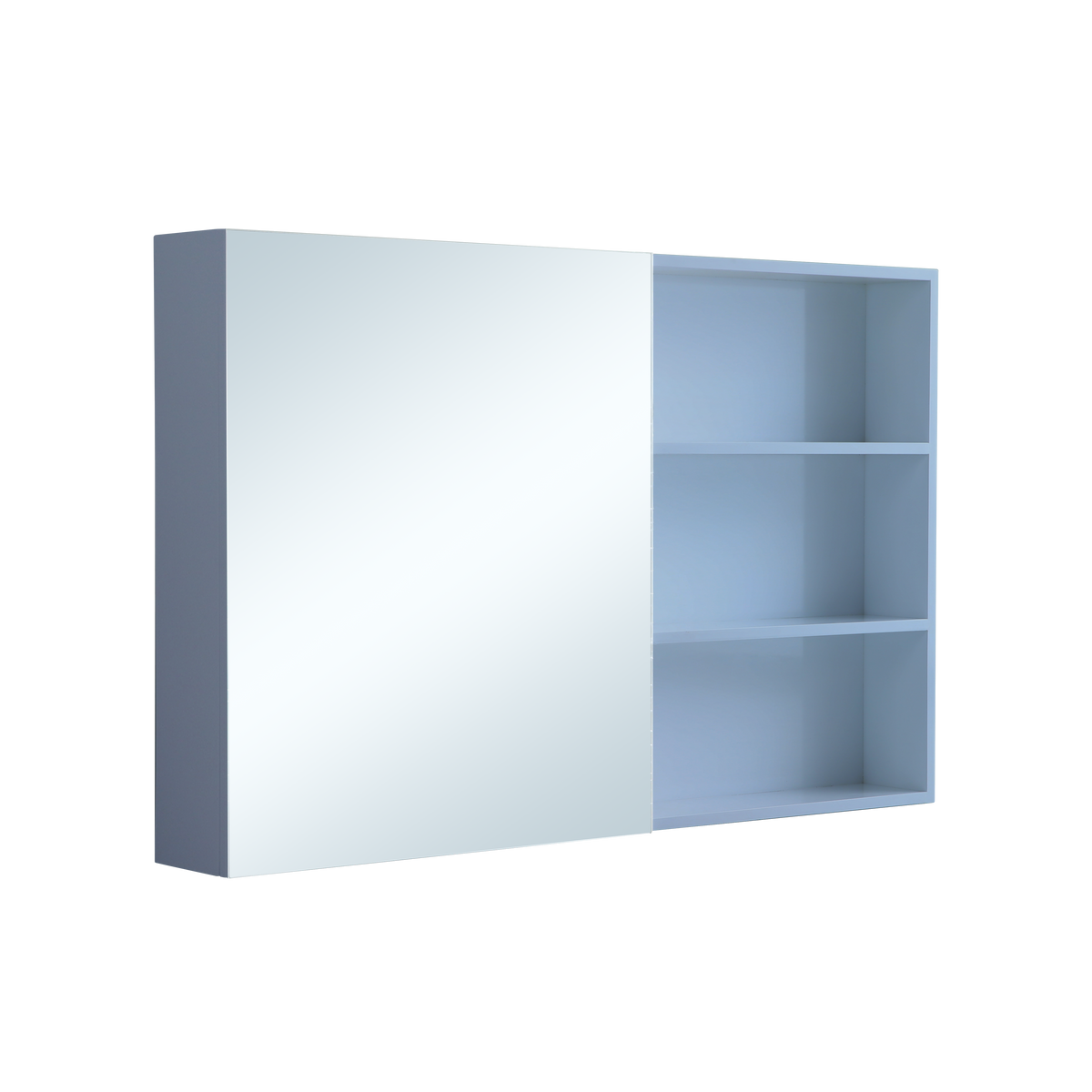 1000mm Mirror Cabinet Combines Practical Storage