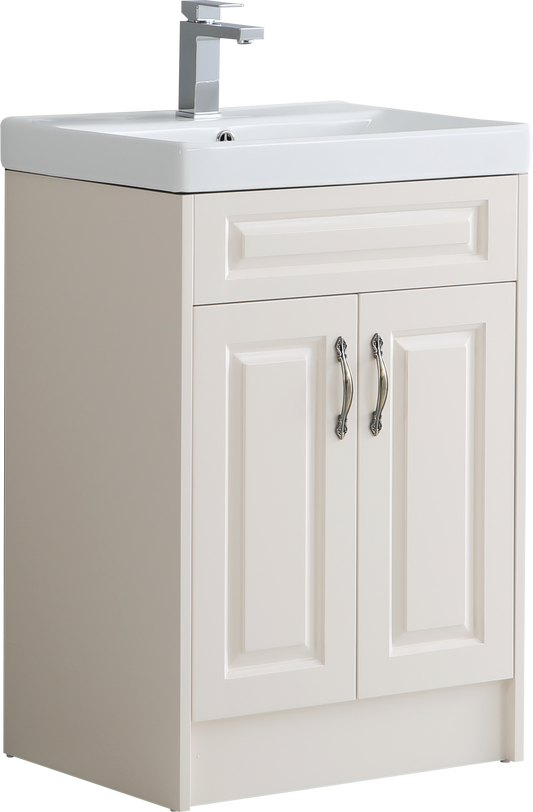 600mm Grace Traditional Floor Standing Vanity Unit Grace with Basin Matt Finish