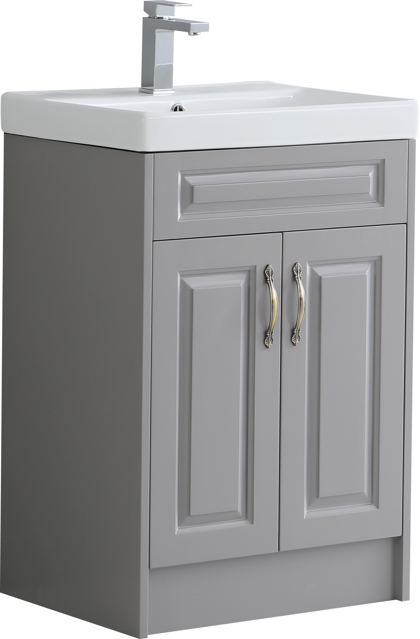 600mm Grace Traditional Floor Standing Vanity Unit Grace with Basin Matt Finish