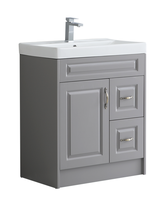 750mm Grace Free Standing Traditional Vanity Unit with Basin and Soft Closing Doors