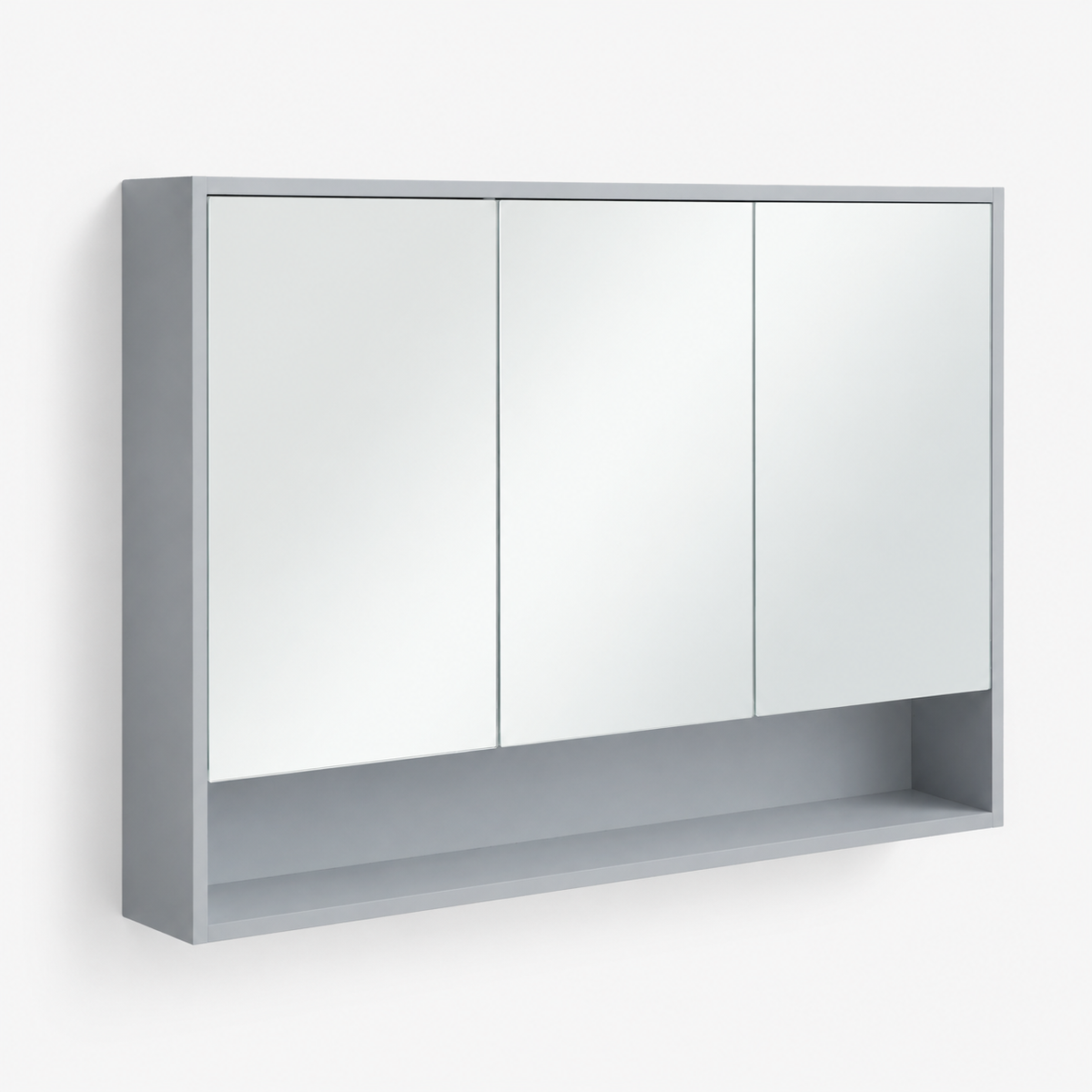 1200mm Wall Hung Mirror Cabinet With 3 Soft Closing Doors