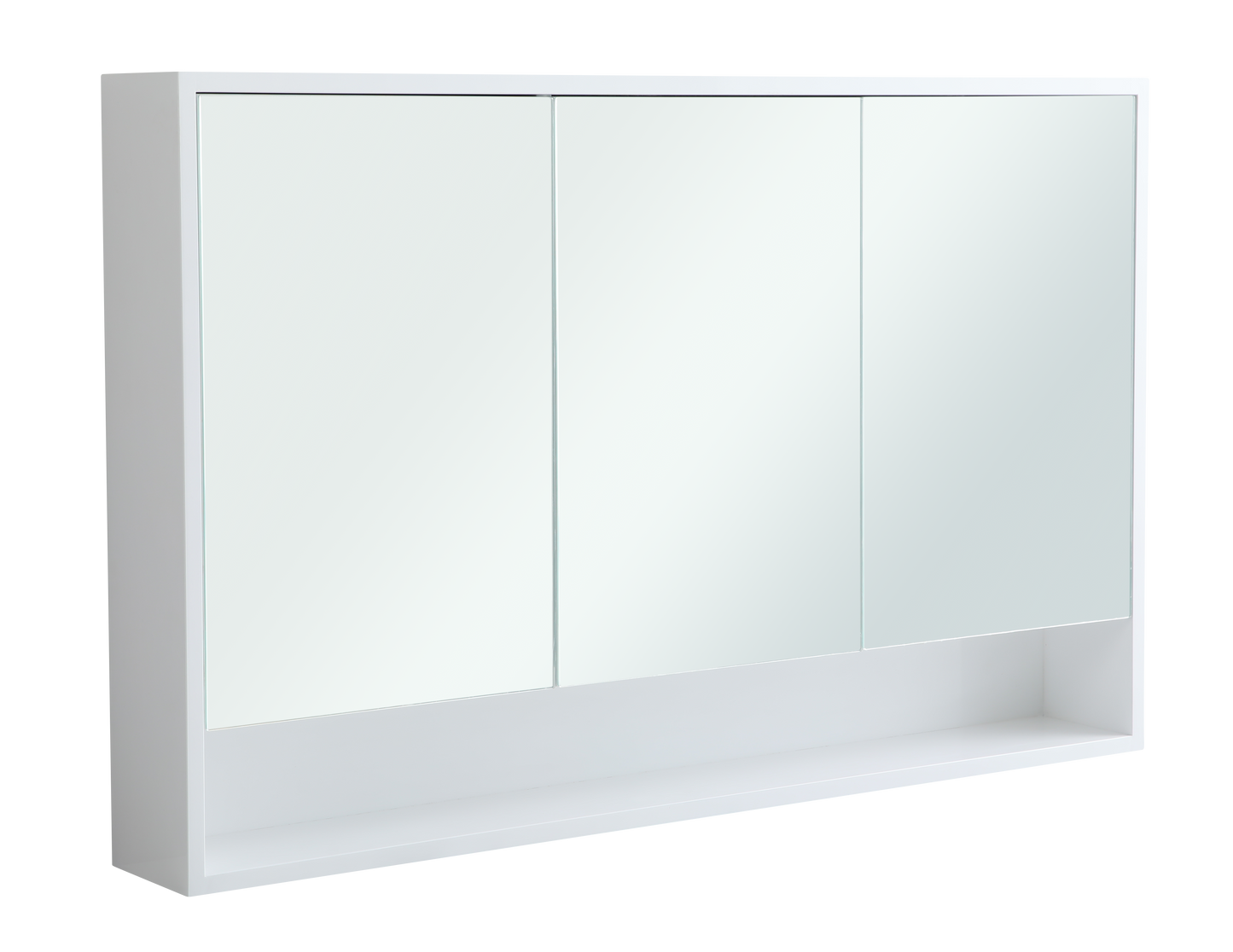 1200mm Toronto Wall Hung 3 Doors Mirror Cabinet High Gloss