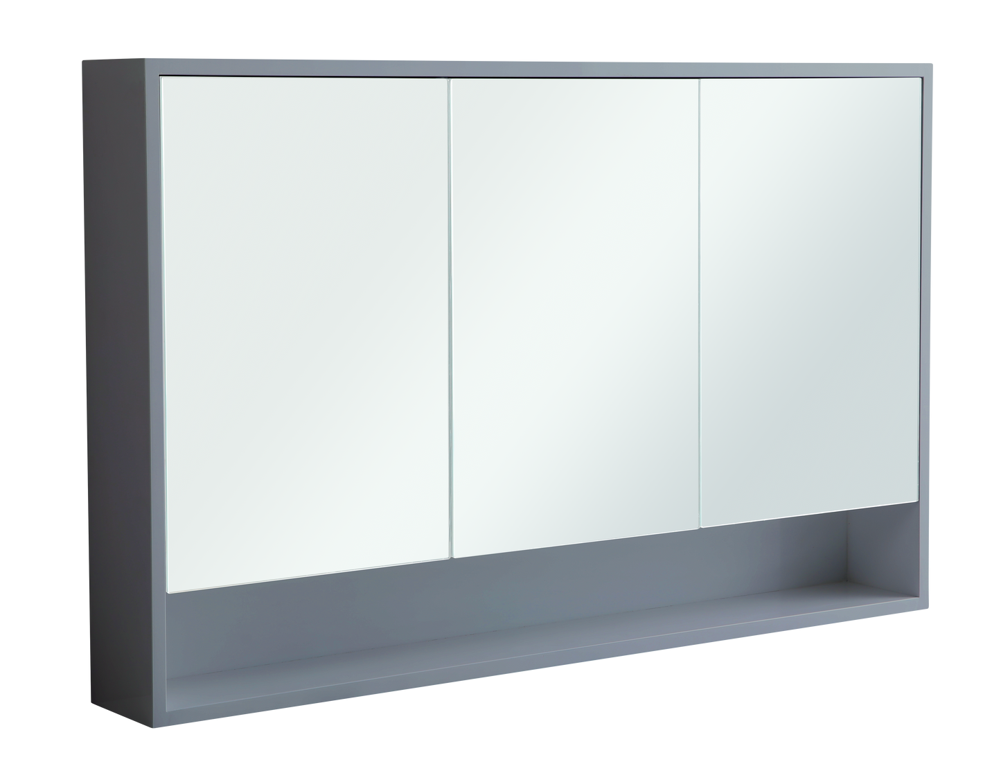 1200mm Toronto Wall Hung 3 Doors Mirror Cabinet High Gloss