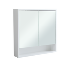 750mm Mirror Cabinet with 2 Soft-Close Doors in White Gloss