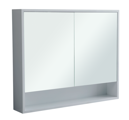 900mm Mirror Cabinet with Storage Space 2 Doors