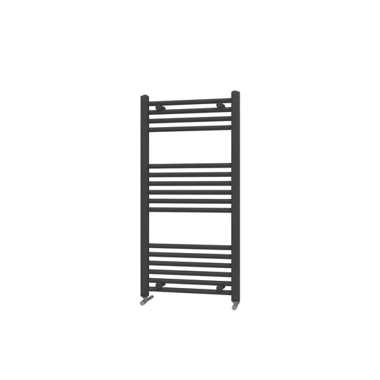 400 x 1000 mm Heated Towel Rail Black Matt