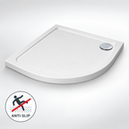 Anti-Slip Quadrant Shower Tray - White