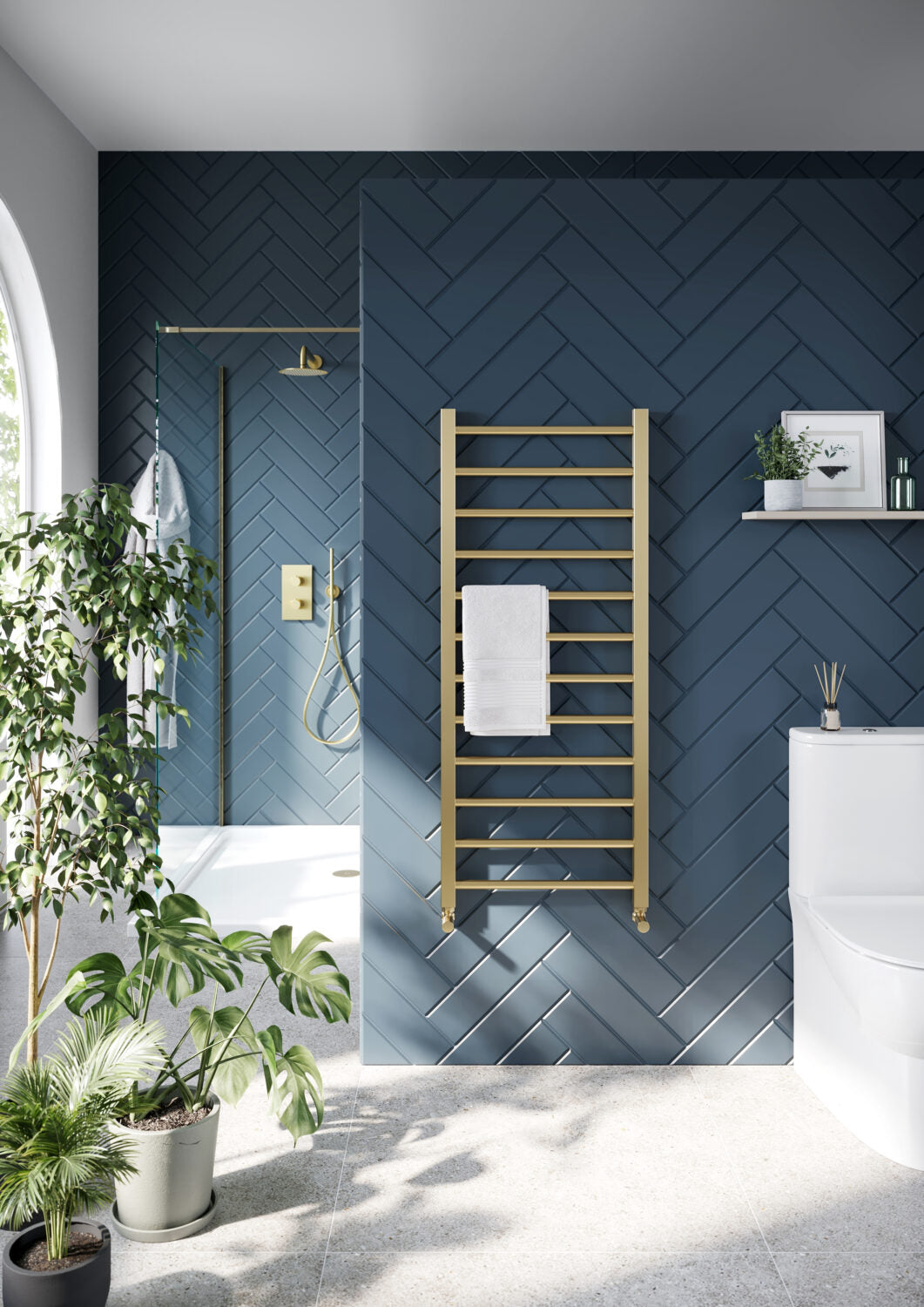 500mm x1200 mm Alexa Heated Towel Rail Bathroom Radiator