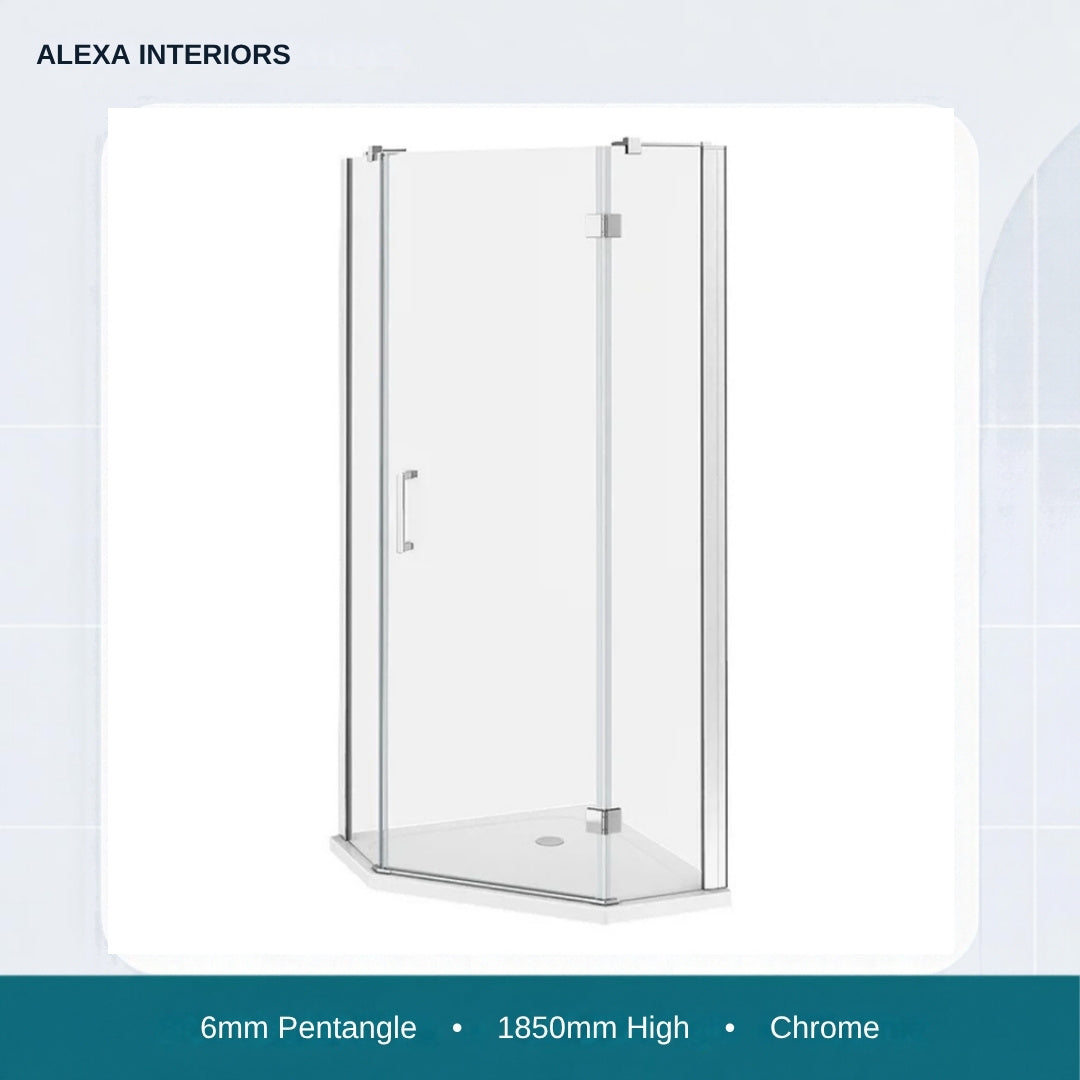 Alexa Interiors 6mm pentangle chrome