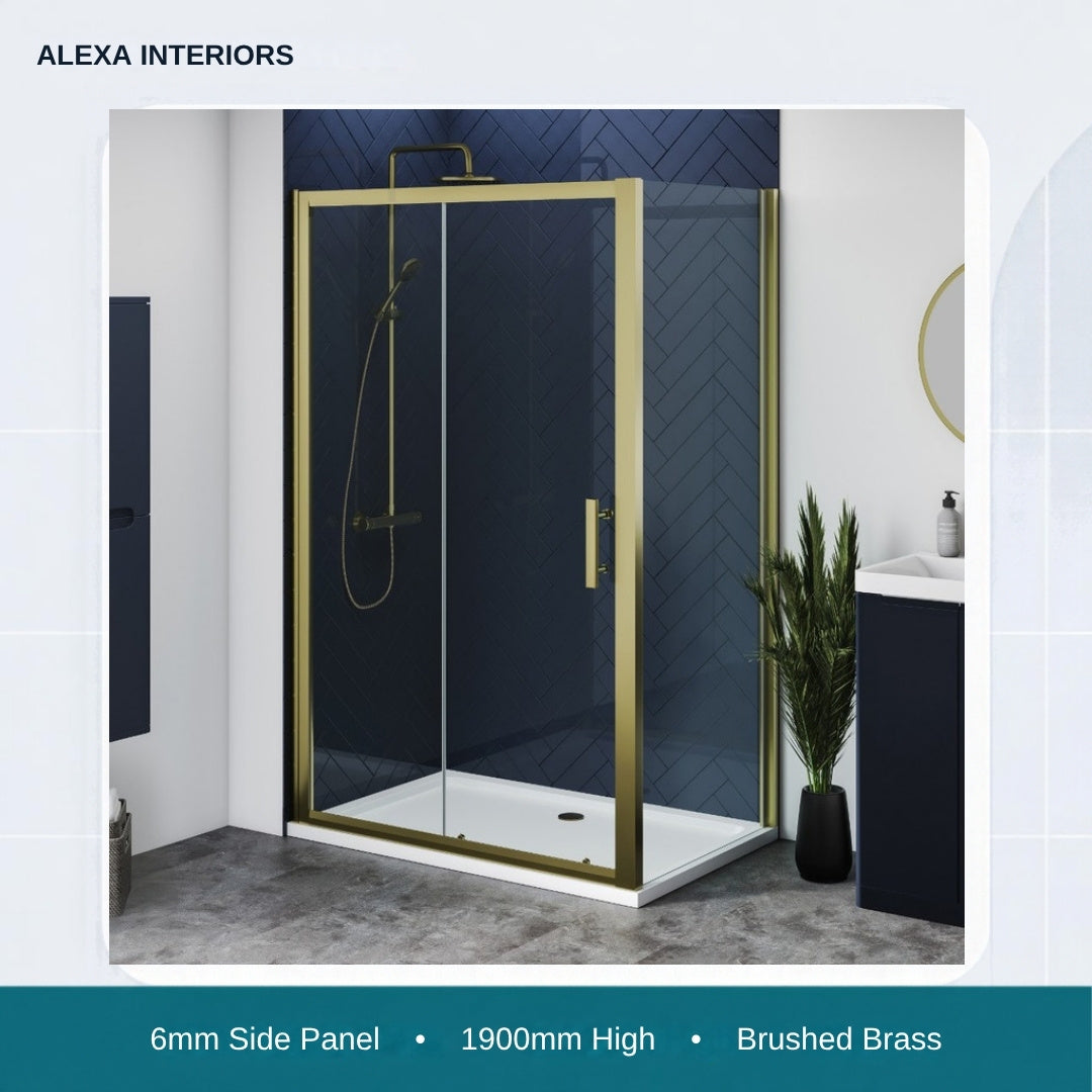 Alexa Interiors 6mm side panel brushed brass