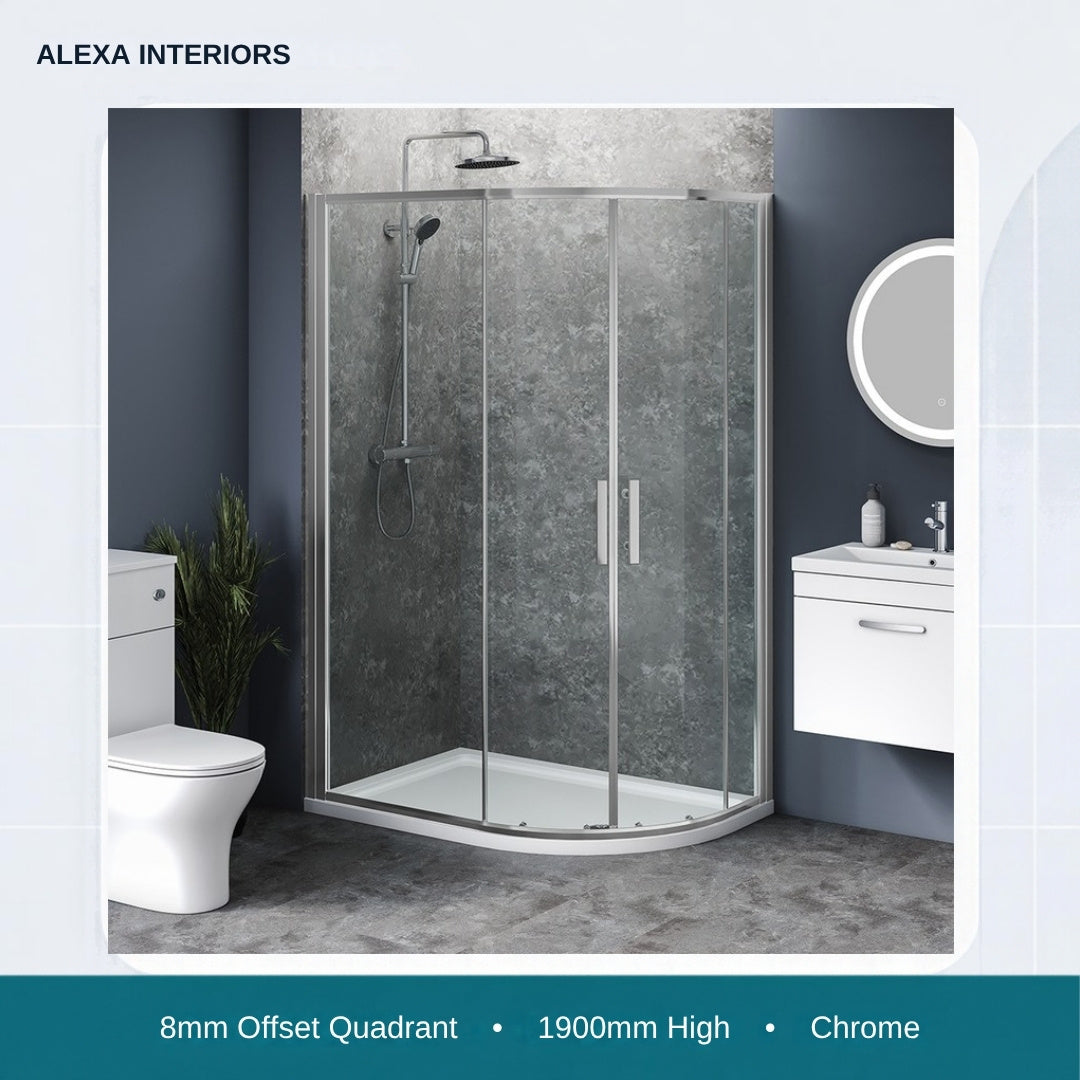 Alexa Interiors 8mm offset quadrant chrome