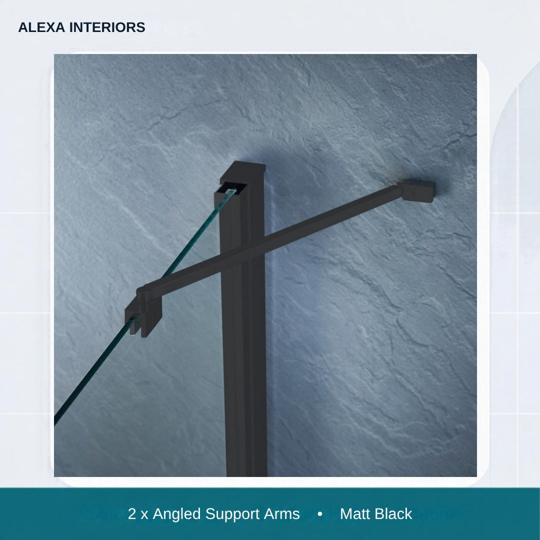 Alexa Interiors angled support arms matt black