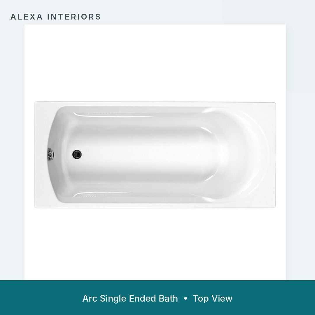 Alexa Arc Single Ended Bath - Top View