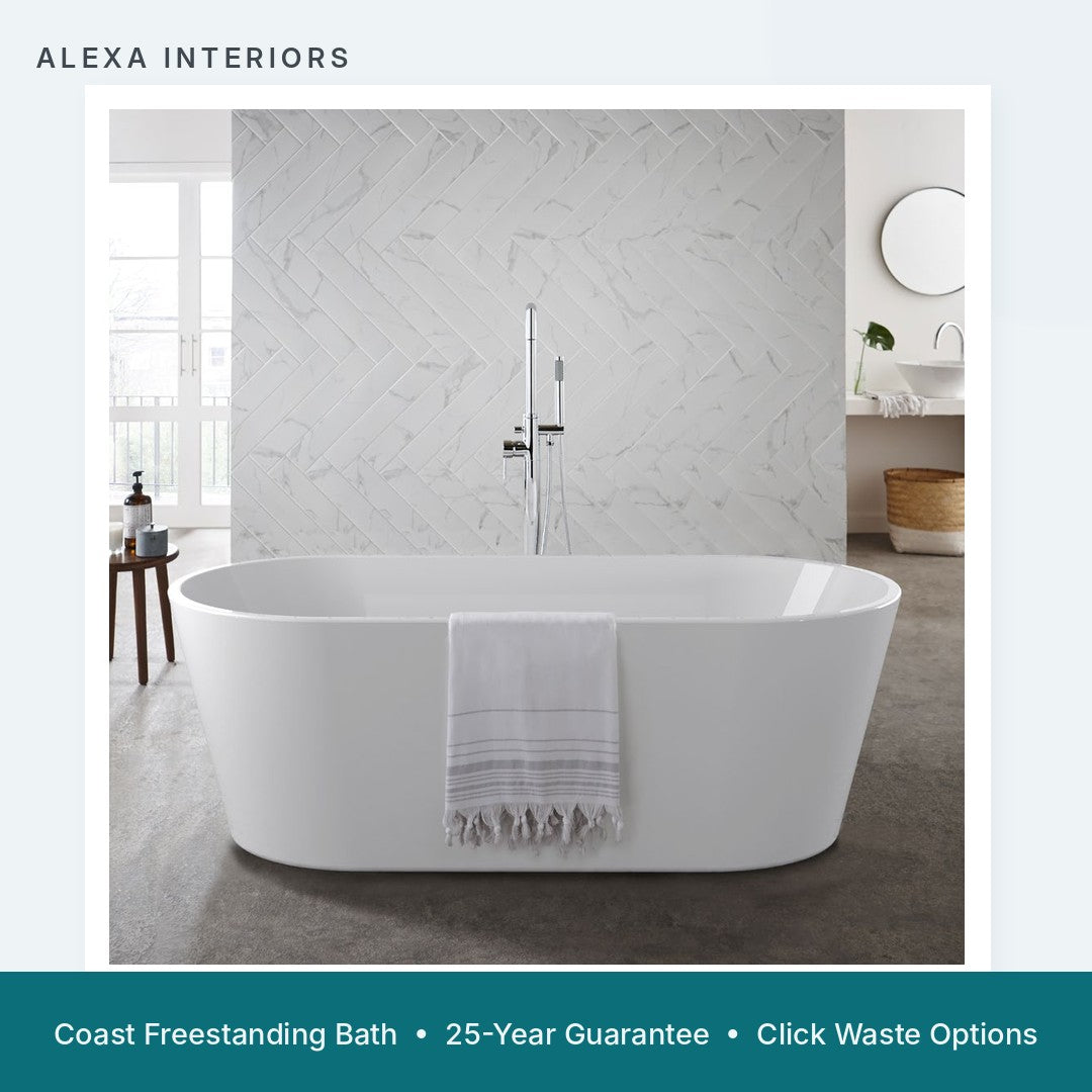 Alexa Coast Freestanding Bath - 25-Year Guarantee