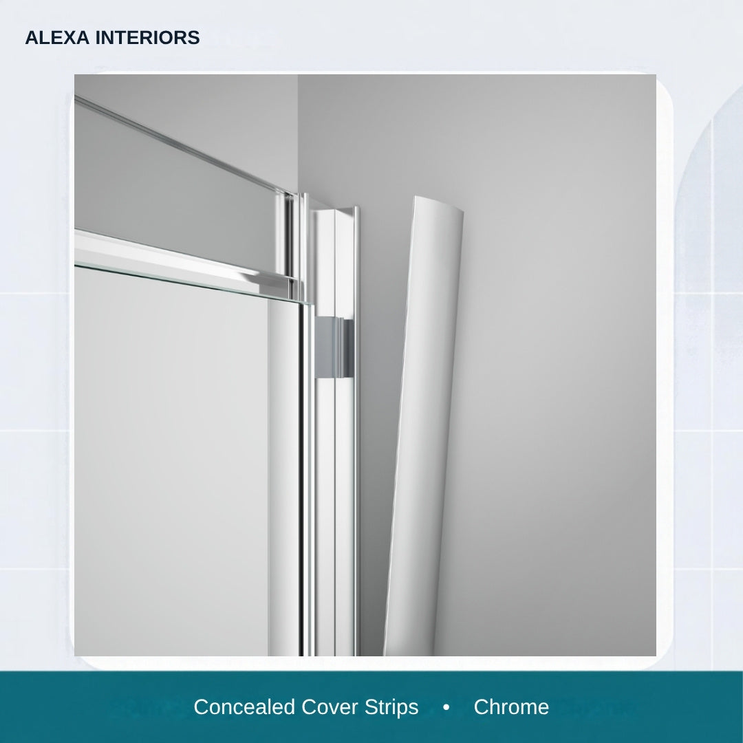Alexa Interiors concealed cover strips chrome