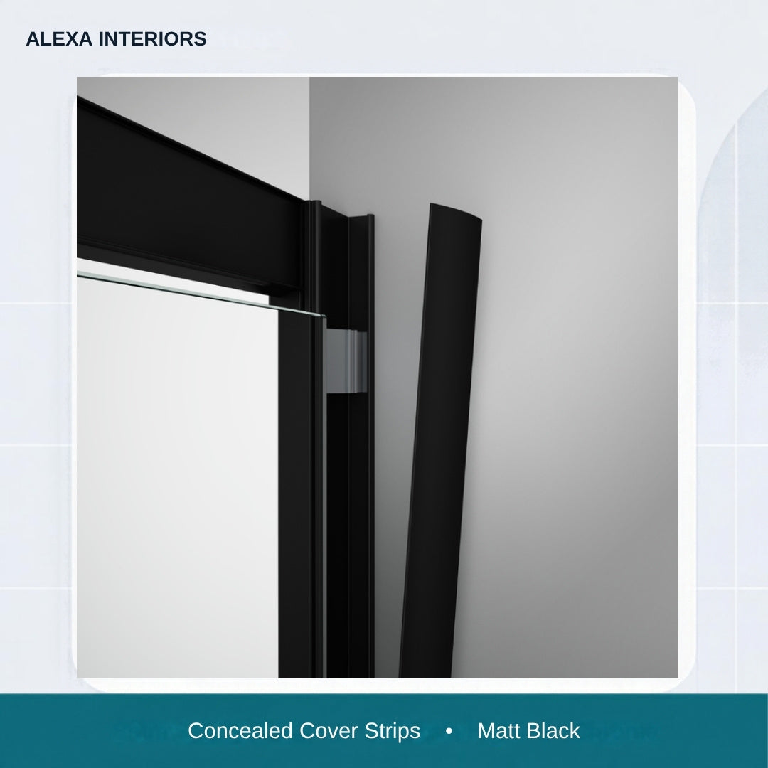 Alexa Interiors concealed cover strips matt black