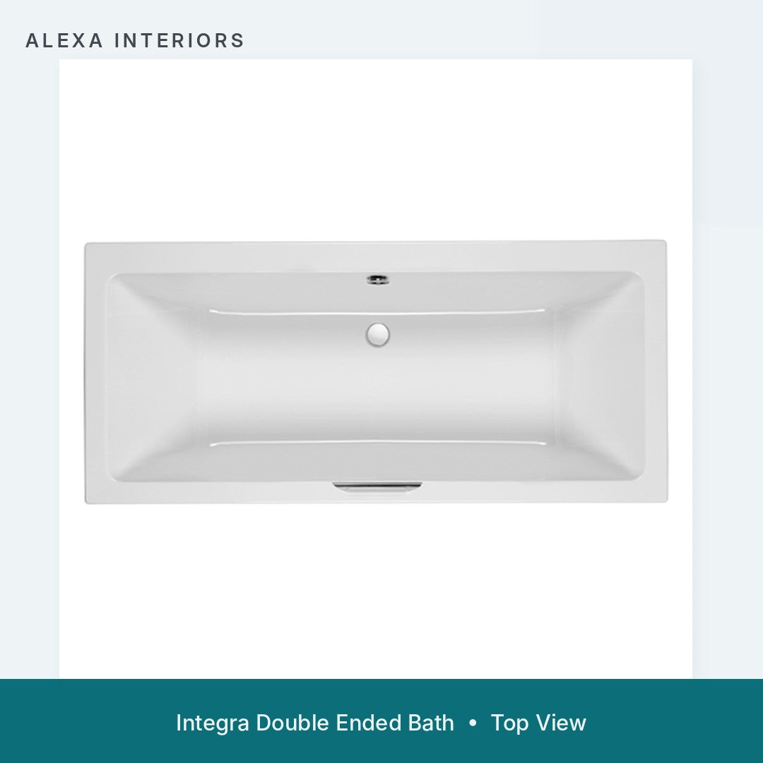 Alexa Integra Double Ended Bath - Top View