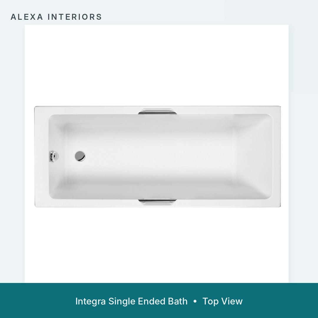 Alexa Integra Single Ended Bath - Top View