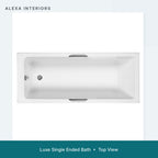 Alexa Luxe Single Ended Bath - Top View