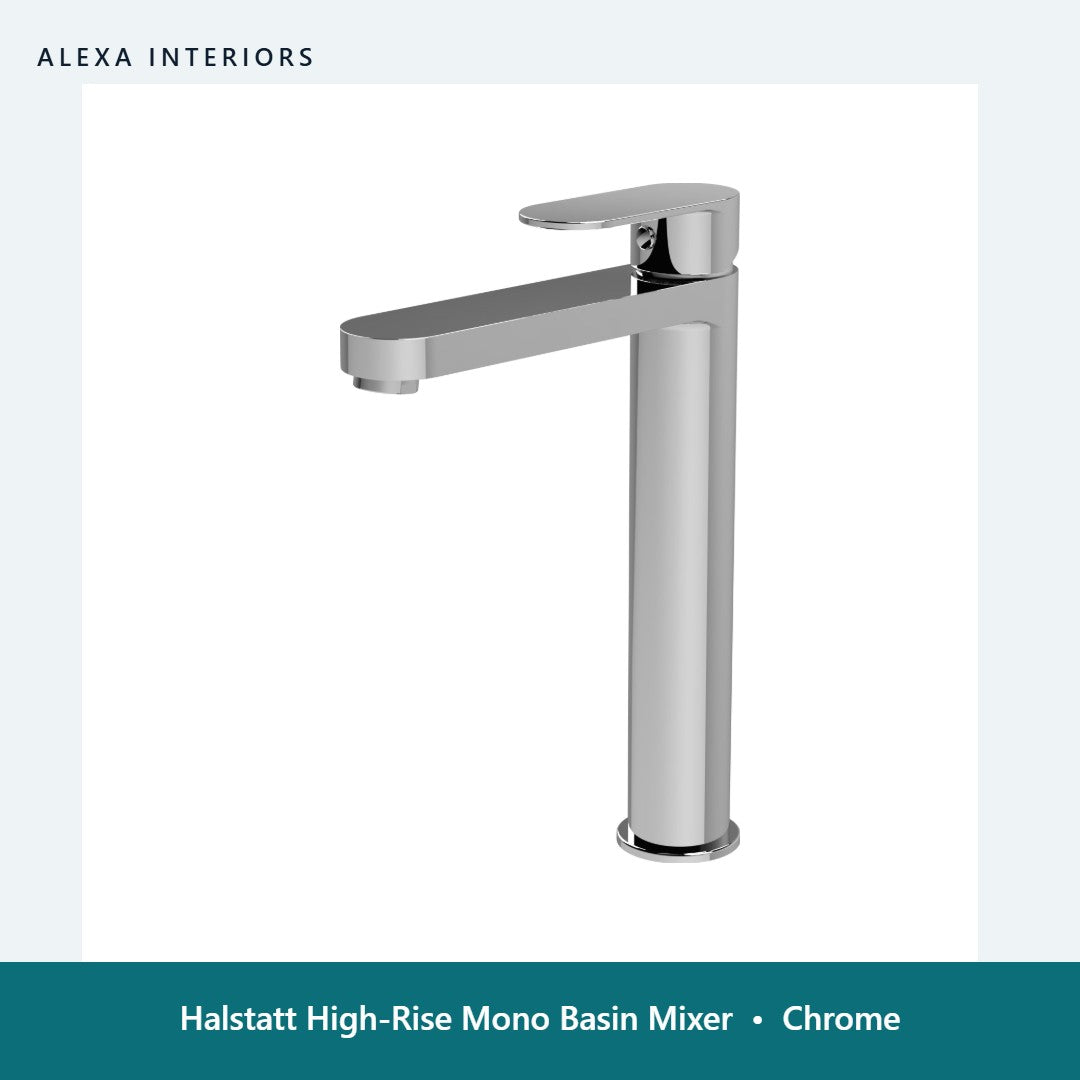 Halstatt High-Rise Mono Basin Mixer in Chrome