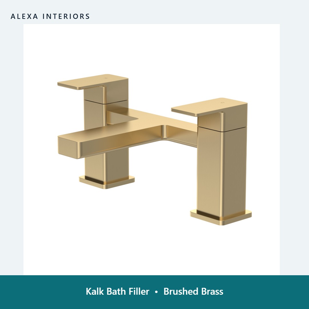 Kalk Bath Filler in Brushed Brass