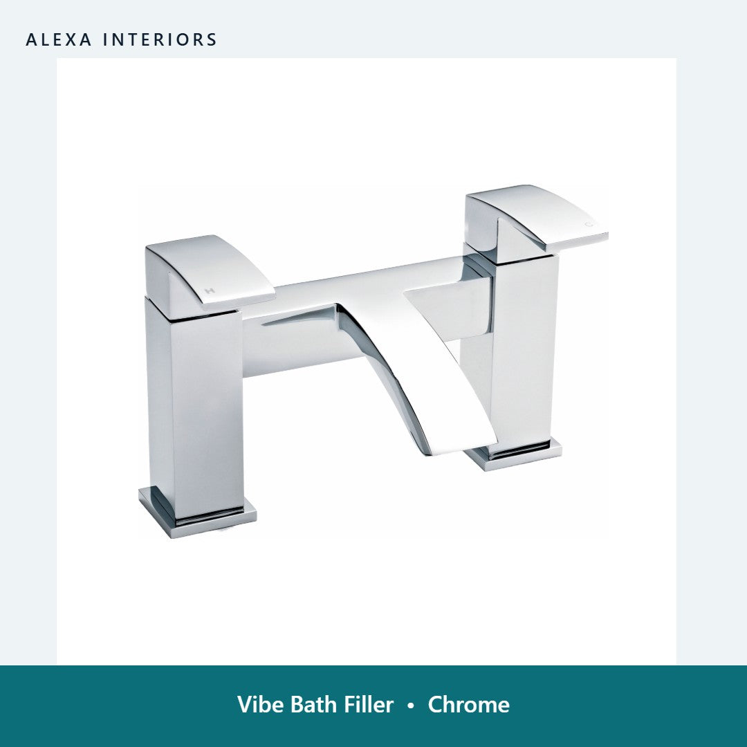 Vibe Bath Filler in Chrome