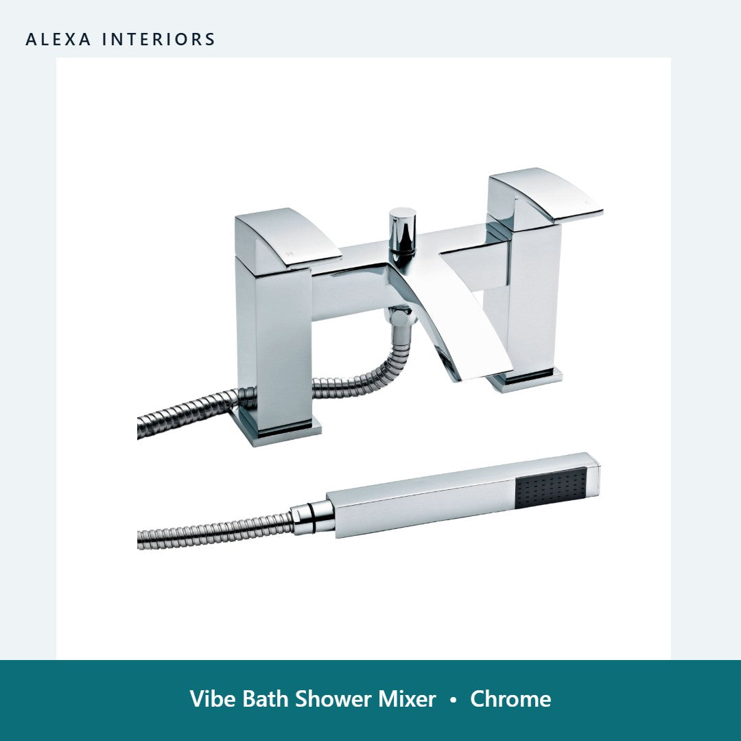 Vibe Bath Shower Mixer in Chrome