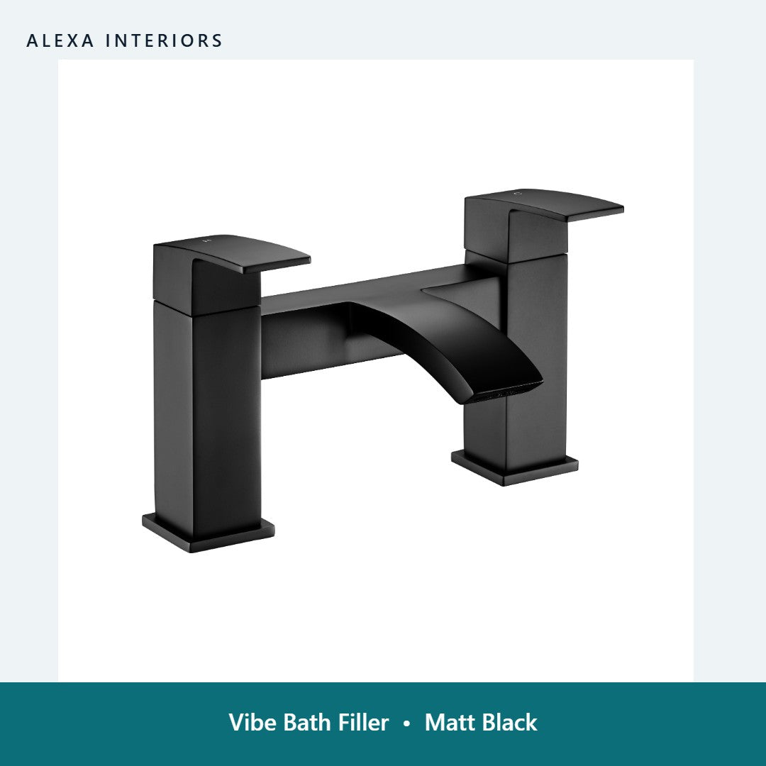 Vibe Bath Filler in Matt Black