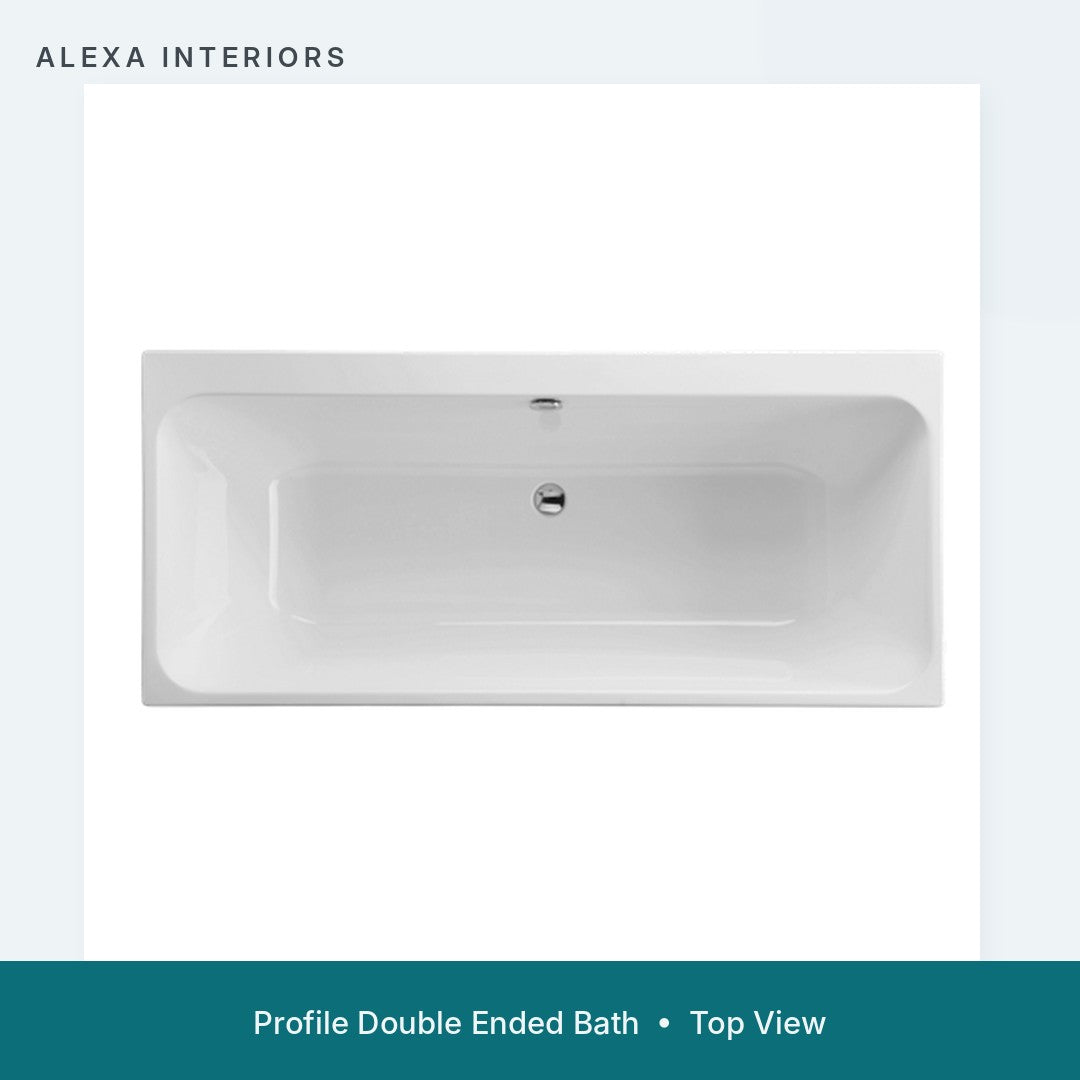 Alexa Profile Double Ended Bath - Top View