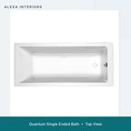 Alexa Quantum Single Ended Bath - Top View