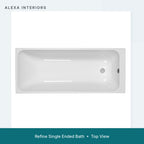 Alexa Refine Single Ended Bath - Top View