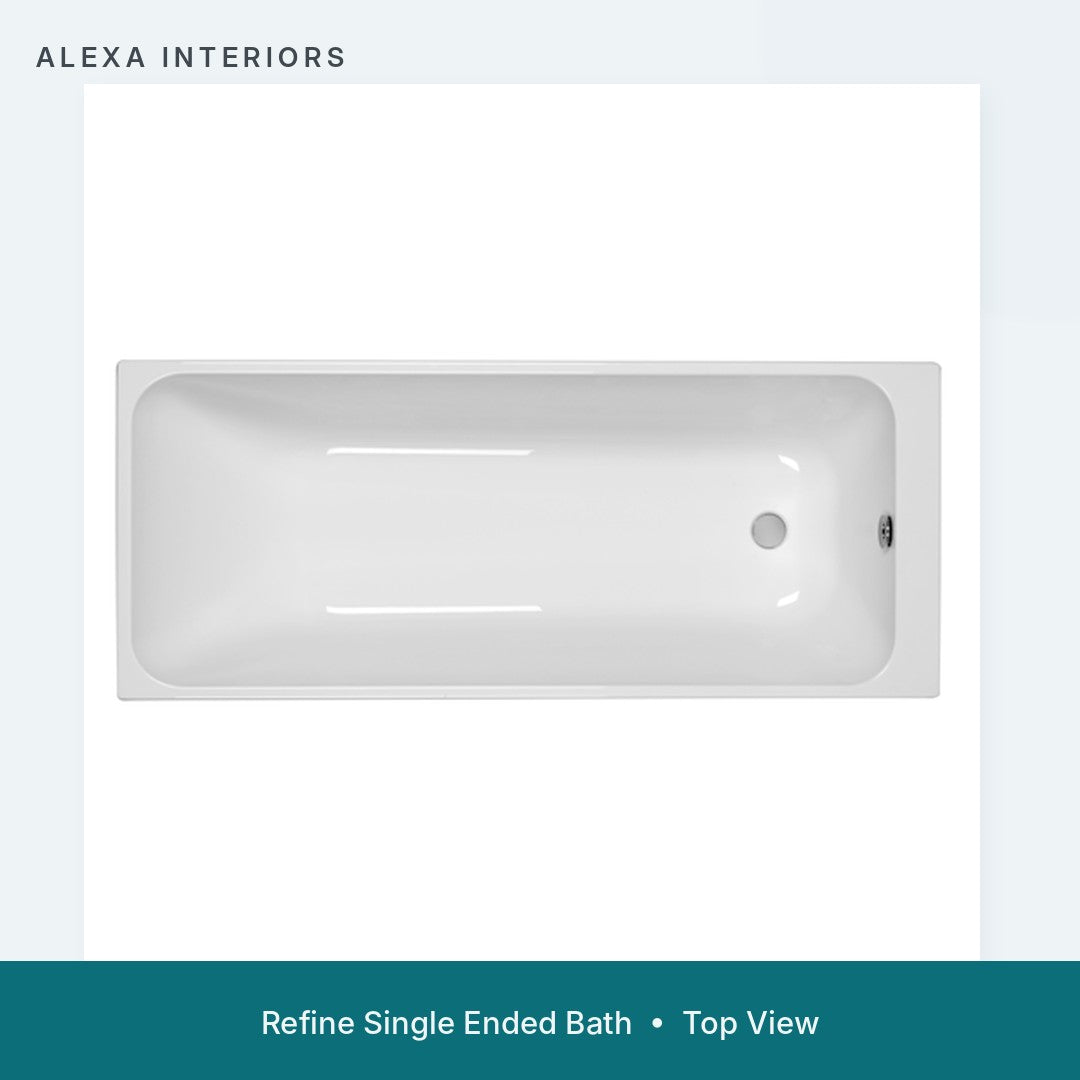 Alexa Refine Single Ended Bath - Top View