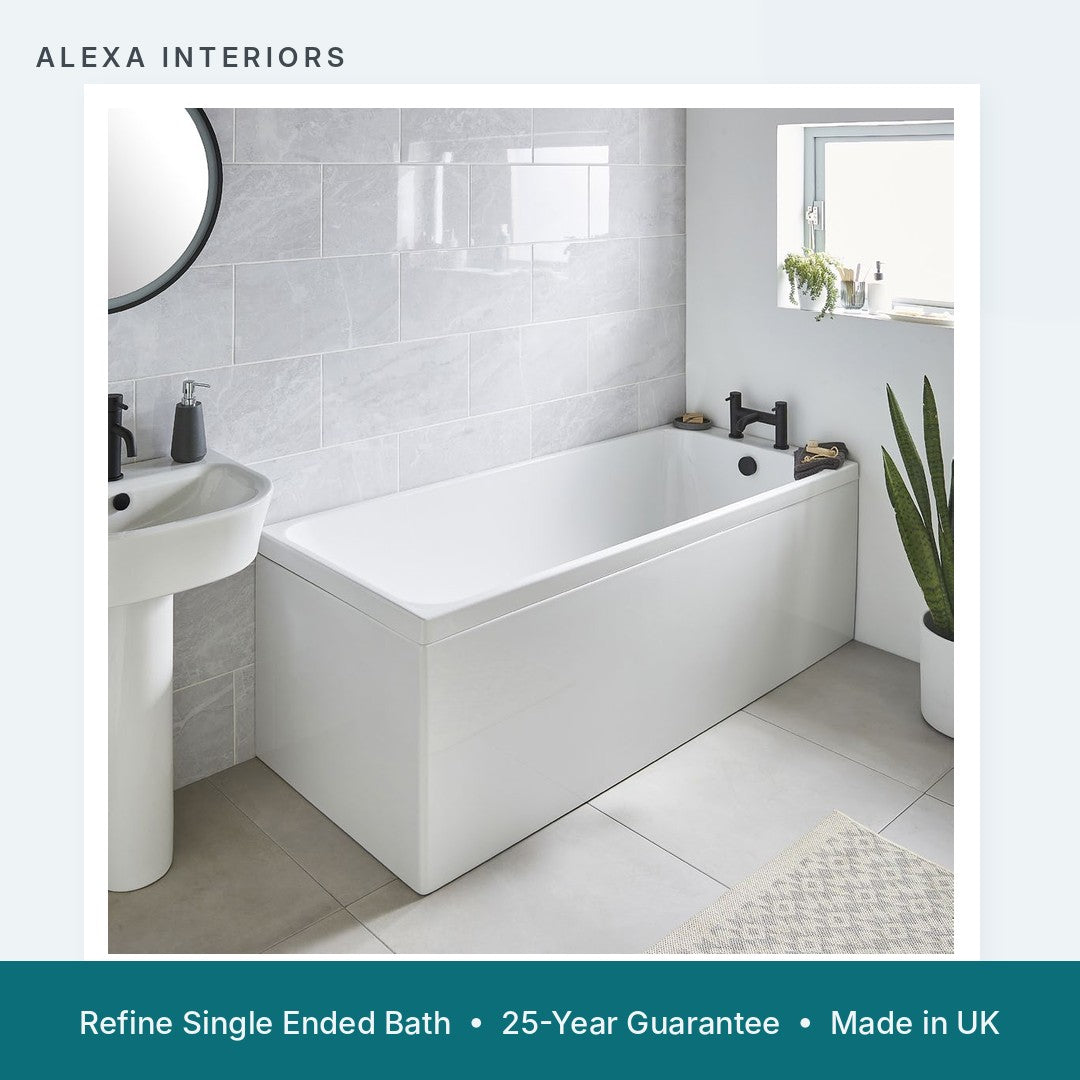 Alexa Refine Single Ended Bath - 25-Year Guarantee - Made in UK
