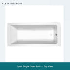 Alexa Spirit Single Ended Bath - Top View