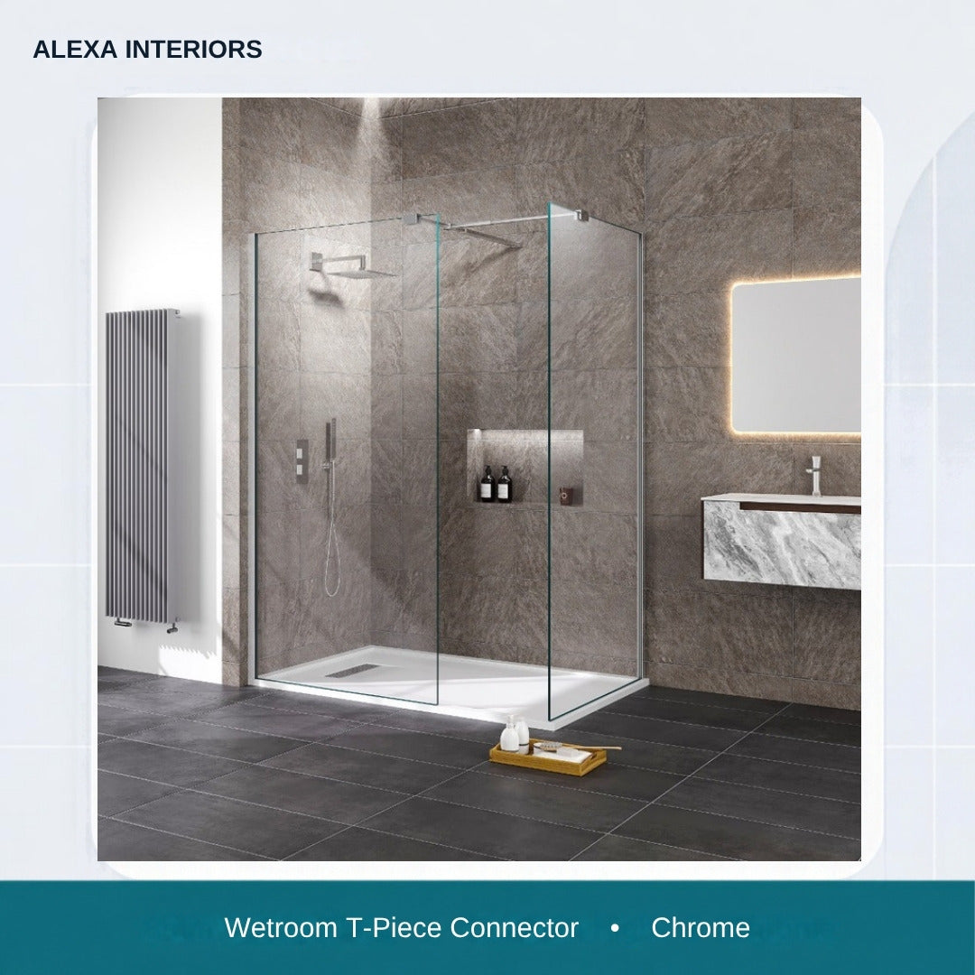 Alexa Wetroom T-Piece Connector - Chrome