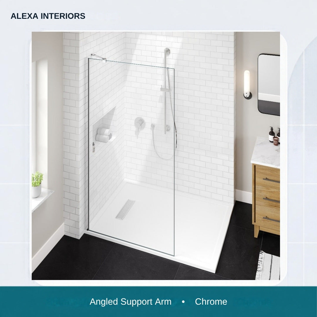 Alexa Angled Support Arm - Chrome